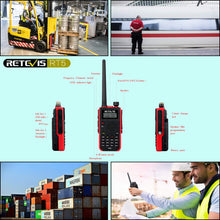 Carica l&#39;immagine nel visualizzatore di Gallery, Retevis RT5 Walkie Talkie Professionali 7W Doppia Banda 128 2 Pezzi, rosso - Ilgrandebazar