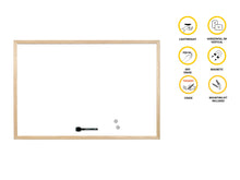 Carica l'immagine nel visualizzatore di Gallery, Bi-Office Lavagna Magnetica Bianca Budget Con Cornice In 600 x 400 mm, Bianco - Ilgrandebazar