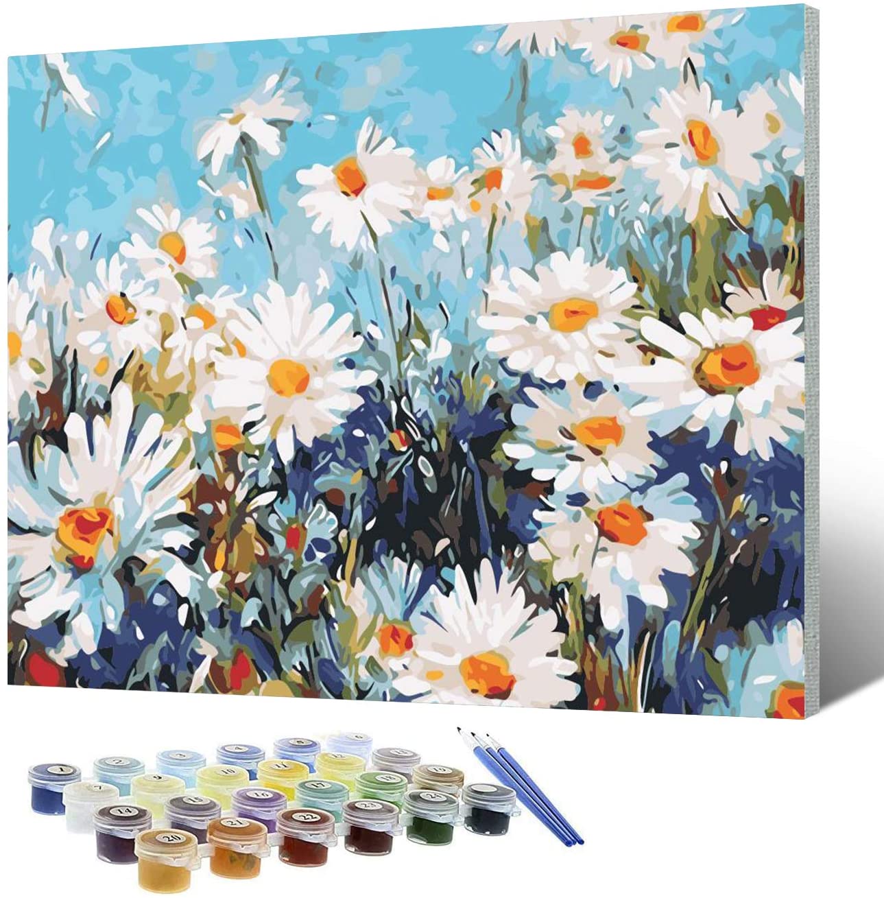 Kit Dipingere Con Numeri Acchiappasogni - Tela 30x40cm Con Color&igrave; Acrilici E Pennelli