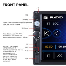Carica l&#39;immagine nel visualizzatore di Gallery, CAMECHO 7010B Bluetooth Autoradio 2 DIN 7 Pollici 17.8 x 10 x 6.3 cm, nero - Ilgrandebazar
