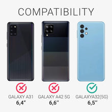Carica l'immagine nel visualizzatore di Gallery, kwmobile Custodia Compatibile con Samsung Galaxy A32 5G - Cover Silicone TPU Effetto Metallizzato - Protezione Back Case Morbida Verde Metallizzato