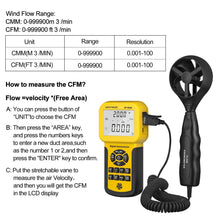 Carica l&#39;immagine nel visualizzatore di Gallery, AOPUTTRIVER Anemometro Digitale Portatile AP-856A(Anemometro USB) - Ilgrandebazar