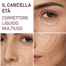 Carica l'immagine nel visualizzatore di Gallery, Maybelline New York Correttore Liquido Il Cancella Età, con Bacche di Goji e Haloxyl, Copre Occhiaie e Piccole Rughe, 02 Nude, 6,8 ml