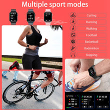Carica l'immagine nel visualizzatore di Gallery, DigiKuber Smartwatch Orologio Fitness Tracker Uomo Donna, Impermeabile IP68 Cardiofrequenzimetro Notifica Messaggi Pedometro Polso Orologio Sportivo Calorie Activity Tracker per Android iOS (Nero)
