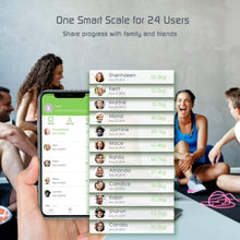 Carica l&#39;immagine nel visualizzatore di Gallery, Bilancia Pesapersone Digitale Bilancia Pesapersone Impedenziometrica Intelligente Bluetooth Bilancia Pesa Persona Misura Peso Corporeo, Massa Grassa, BMI, Massa Muscolare, Massa Ossea, Proteine, 180kg