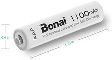 Carica l&#39;immagine nel visualizzatore di Gallery, BONAI Batterie Ricaricabili AAA Alta Capacità, Pile 8 AAA, Bonai 8 pack - Ilgrandebazar
