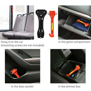 OMORC [2 Pezzi] Martello di Emergenza per Auto, Arancione - Ilgrandebazar