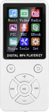 Carica l'immagine nel visualizzatore di Gallery, Agatige Lettore MP3/lettore MP4, Musica T1 Lettore MP3 MP4 Supporto Bluetooth Memoria 32G Pulsanti Tattici a Otto diagrammi(Bianca)
