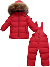 Carica l&#39;immagine nel visualizzatore di Gallery, Zoerea Tuta da Sci per Bambino Unisex Set Tute Completo Neve 2 Pezzi...