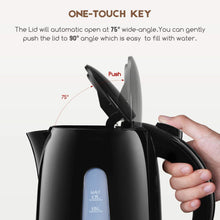Carica l&#39;immagine nel visualizzatore di Gallery, Aicok Bollitore Elettrico, Acqua con Capacità di 1.7 L, Nero - Ilgrandebazar