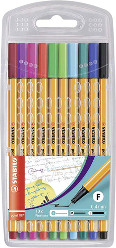 Fineliner - STABILO point 88 - Astuccio da 10er Pack, Assortimento speciale. - Ilgrandebazar