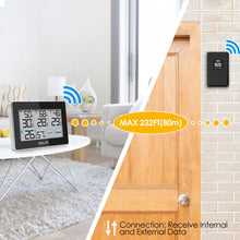 Carica l&#39;immagine nel visualizzatore di Gallery, FOCHEA Stazione Meteorologica con 3 Sensore Esterno, Meteo Wireless... - Ilgrandebazar