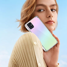 Carica l'immagine nel visualizzatore di Gallery, Cover per Samsung Galaxy A51 4G con 2 Pezzi Vetro Temperato Pellicola Protettiva e 2 Pezzi Protettore Lente Fotocamera, Custodia Transparent Protective Anti-yellow, Case in Antiurto buffer