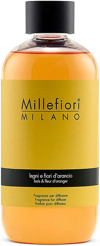 Millefiori Natural Ricarica per diffusore di 250ml, Legni E Fiori D'arancio