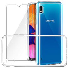 Carica l&#39;immagine nel visualizzatore di Gallery, Leathlux Cover Samsung Galaxy A10 Custodia Trasparente + Pellicola chiaro - Ilgrandebazar