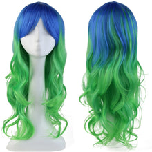 Carica l&#39;immagine nel visualizzatore di Gallery, Parrucca Rosa/Viola Lunga Donna Capelli Lunghi Wig Parrucche Sintetiche per... - Ilgrandebazar