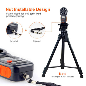 BTMETER Anemometro Digitale Misuratore di BT-100(Handheld Anemometer) - Ilgrandebazar