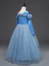 Carica l&#39;immagine nel visualizzatore di Gallery, NNDOLL Cenerentola Vestito Costumi 150(7-8anni), Cinderella A Manica Lunga - Ilgrandebazar
