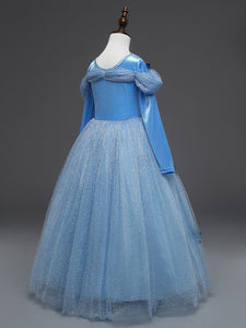 NNDOLL Cenerentola Vestito Costumi 150(7-8anni), Cinderella A Manica Lunga - Ilgrandebazar