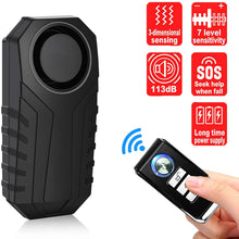 Carica l&#39;immagine nel visualizzatore di Gallery, Allarme bicicletta KINOEE, antifurto senza fili Allarme antifurto per bici Moto Mobilità auto Scooter Veicoli Finestrino, 113db Super rumoroso e impermeabile (telecomando incluso)