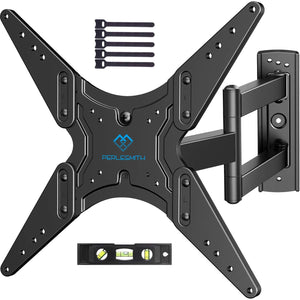 Supporto TV con Braccio Girevole, Inclinabile ed Estendibile- Staffa per Montaggio su Parete per TV da 26-55”, Max VESA 400x400, Supporto Ultra Resistente 40 kg