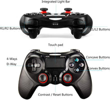 Carica l&#39;immagine nel visualizzatore di Gallery, JAMSWALL Controller Wireless PS4, Controller di Wireless Bluetooth, Controller di Gioco Senza Fili con Joypad del Dualshock per PS4 Slim/PRO And PC(Windows 7/8/8.1/10