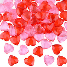 Carica l&#39;immagine nel visualizzatore di Gallery, TUPARKA 60 PZ Cuori in Acrilico Rosso per 60pcs - Ilgrandebazar