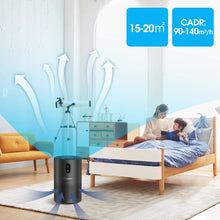 Carica l'immagine nel visualizzatore di Gallery, Nobebird Purificatore d'Aria con Filtro H13, Purificatore Silenzioso Ionico, Timer, Luce Notturna, 4 Livelli, Elimina Odori e Particelle Fini, Filtro dell'Aria per Casa, Camera da Letto, Ufficio