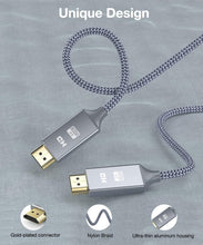 Carica l'immagine nel visualizzatore di Gallery, Cavo HDMI 4k Ultra HD [2m],Cavi HDMI 2.0 alta velocità Supporta Ethernet 3D,4K e ritorno audio-2160p Full HD 1080p 3D,Blu-Ray,Xbox 360 TV, Playstation PS3,PS4, HDTV,Arco,HDCP 2.2,HDR