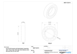 SKF 2210 EKTN9 - Cuscinetto a sfera autoallineante