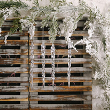 Carica l&#39;immagine nel visualizzatore di Gallery, LEMESO 36 pz Decorazioni Albero di Natale Ghiaccioli Natalizi Fiocchi di Neve Goccia Coni Gelato Cristallo Pendenti Ciondoli Addobbi Trasparente in Plastica Ornamenti Con Fili da Appendere