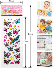 Carica l&#39;immagine nel visualizzatore di Gallery, Adesivi per Bambini, Leenou 900+ Adesivi 3D Stickers per Puffy Adesivi per Regali Gratificanti Scrapbooking Inclusi Camion, Aeroplani, Animali, Pesci, Dinosauri, Numeri, Frutta e Altro (36 Fogli)