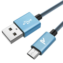 Carica l&#39;immagine nel visualizzatore di Gallery, Cavo Micro USB Rampow [ Carica Rapida 2,4A ] con Rivestimento a Rete -... - Ilgrandebazar
