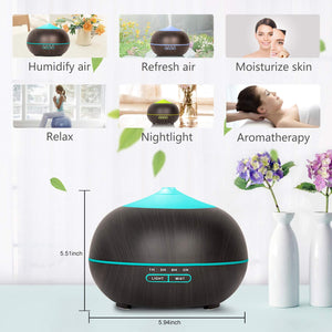 Tenswall Diffusore Atomizzatore di essenze e aromi ad Ultrasuoni Black - Ilgrandebazar