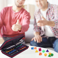 Carica l'immagine nel visualizzatore di Gallery, SIQUK Custodia per Dadi DND Scatola per Dadi e Vassoio con Fessura Rimovibile Supporto per Organizer per Dadi con Maniglia per DND e Altri Giochi da Tavolo Rpg, Rosso