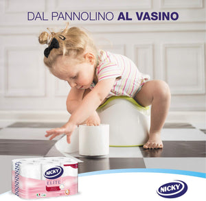 Nicky Elite Carta Igienica, 4 Rotoli 4 UnitࠨConfezione da 1)