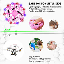 Carica l'immagine nel visualizzatore di Gallery, UTTORA Mini UFO Drone per Bambini e Adulti, Flying Ball Ricaricabile Mini Drone Rotazione di 360° Giocattoli Mano Controllato Elicottero a Induzione Interattiva