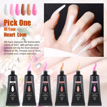Carica l&#39;immagine nel visualizzatore di Gallery, Gel Ricostruzione Unghie, Kastiny 6 Gel per Unghie Colori con Slip Solution, Rosa Nudo Bianco Marrone Extension Acrygel Polygel Set con Unghie Finte/Pennello/Base e Top coat, Nail Art Salon