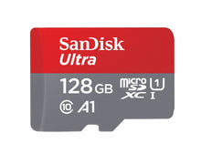 Carica l&#39;immagine nel visualizzatore di Gallery, SanDisk Ultra Scheda di Memoria MicroSDXC da 128 GB e 128 GB, Rosso/Grigio