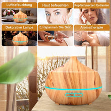 Carica l&#39;immagine nel visualizzatore di Gallery, 400ml Diffusore di Oli Essenziali, Aromi con 7 colori LED... - Ilgrandebazar
