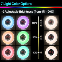 Carica l&#39;immagine nel visualizzatore di Gallery, Wake-Up Light con Effetto Alba, Radiosveglia Luce Notturna 7 Colori, 6639 - Ilgrandebazar