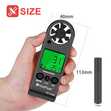 Carica l&#39;immagine nel visualizzatore di Gallery, Anemometer Handheld Wind Speed Meter Gauge HoldPeak 816b Anemometro Digitale - Ilgrandebazar