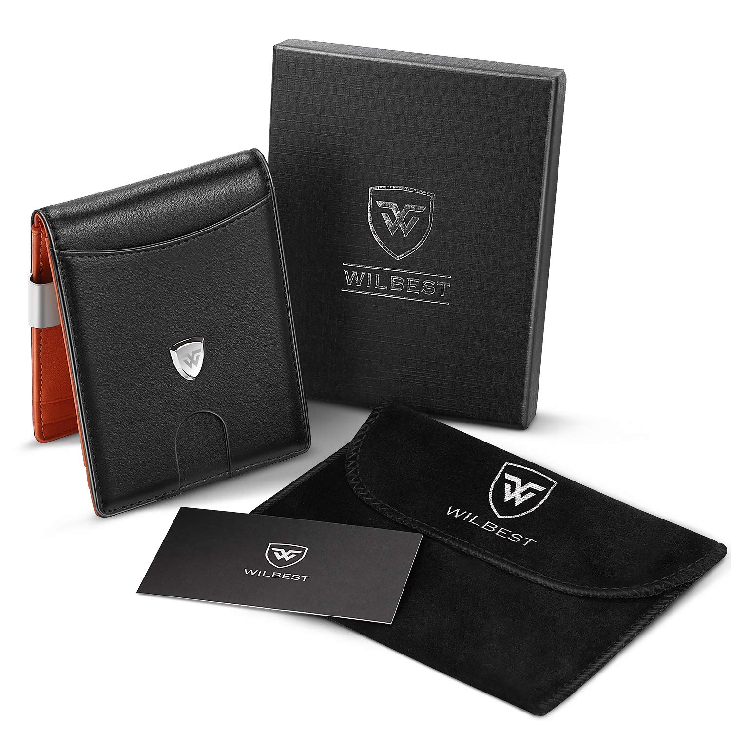 Portafoglio verticale uomo con cuciture e logo in metallo e ferma sold Portafoglio verticale uomo con cuciture e logo in metallo e ferma sold