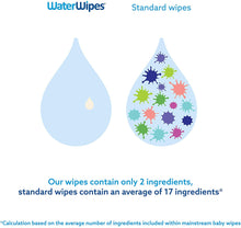 Carica l&#39;immagine nel visualizzatore di Gallery, WaterWipes Salviette Umidificate, Salviette Neonato per Pelli Delicate, 99.9% di Acqua Purificata, Non Biodegradabile, 60 Unità (Confezione da 4) Non biodegradabile 60 Unità (Confezione da 4)
