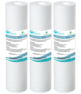 3x AquaHouse 10" Cartuccia filtro acqua sedimenti per osmosi inversa, palo... - Ilgrandebazar