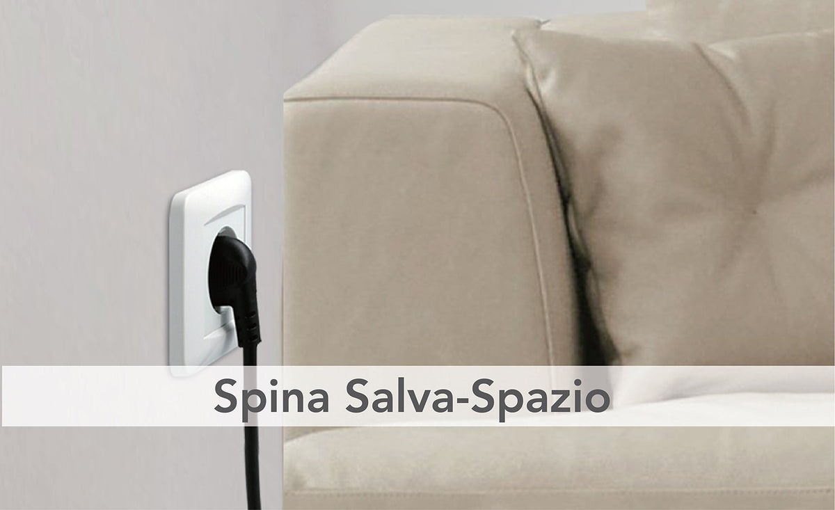 Electraline 46106 Prolunga 3 mt Spina 16A e Presa polivalente 3 mt, Bi ...