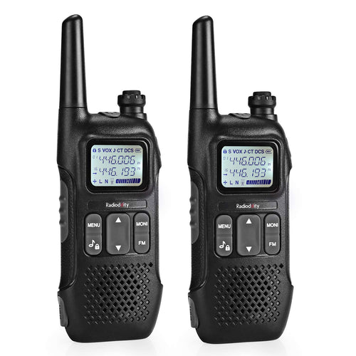 Radioddity PR-T1 Ricetrasmittente PMR 446 Walkie Talkie uso senza Nero - Ilgrandebazar