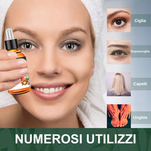 Carica l&#39;immagine nel visualizzatore di Gallery, Olio di Ricino per Ciglia Capelli (50ml) Siero Ciglia Allungante Pelle Unghie e Sopracciglia Allunga Rinforzante per Crescita Barba Castor Oil Olio di Ricino Puro Macadamia Argan Cheratina
