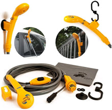 Carica l'immagine nel visualizzatore di Gallery, AUTOPkio Kit Secchio Pieghevole per Doccia Esterna Portatile, Testina per Doccia da Campeggio Inserto Adattatore per Sigaretta da 12 V e trasforma l'acqua in Un Flusso costante e Delicato