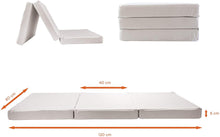 Carica l&#39;immagine nel visualizzatore di Gallery, Materassino da Viaggio per Lettino Bambini Premium, 100% Cotone Sfoderabile e Lavabile, Interno in Comfort Foam™ Peso e Densità +45% No Sostanze Nocive Pieghevole 60 x 120 x 6 cm Borsa Trasporto